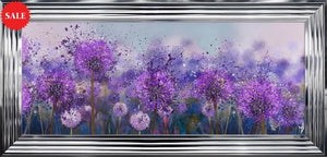 Allium Flowers Wall Art 115cm x 55cm - Outlet Wall Art