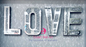 Diamond Crush Wall Letters "Love" - Outlet Wall Art