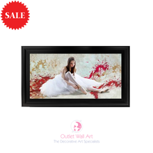Glamour Lady 2 in a Mirror Frame 114cm x 64cm - Outlet Wall Art