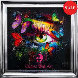 Patrice Murciano Butterfly Eye Glitter Wall Art - Outlet Wall Art
