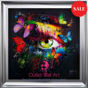 Patrice Murciano Butterfly Eye Glitter Wall Art - Outlet Wall Art