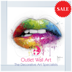Patrice Murciano Rainbow Lips Wall Art Mirror Frame