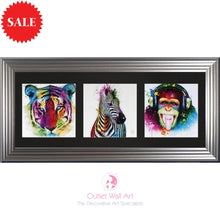 Patrice Murciano Triptych Animals Wall Art 115cm 55cm - Outlet Wall Art