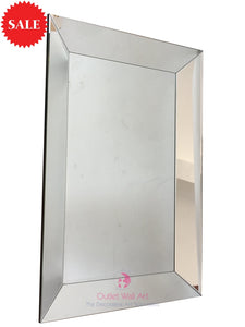 Venetian Classic Angled Framed Bevelled Wall Mirror 200cm x 100cm - Outlet Wall Art