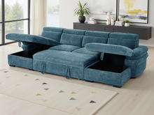 Hudson Sofabed Blue U Shape Corner - Outlet Wall Art
