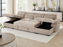 Hudson Sofabed Beige U Shape Corner - Outlet Wall Art