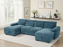 Hudson Sofabed Blue U Shape Corner - Outlet Wall Art