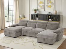 Hudson Sofabed Grey U Shape Corner - Outlet Wall Art