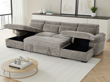 Hudson Sofabed Grey U Shape Corner - Outlet Wall Art
