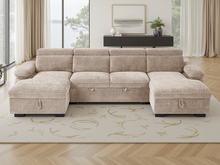 Hudson Sofabed Beige U Shape Corner - Outlet Wall Art