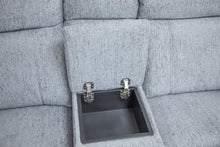 Owen Electric Recliner Sofa Grey Large Corner