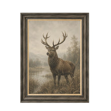 Moorland Highland Stag Framed Wall Art  80cm x 60cm