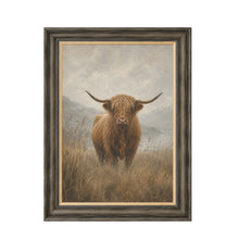 Moorland Highland Cow Framed Wall Art  80cm x 60cm