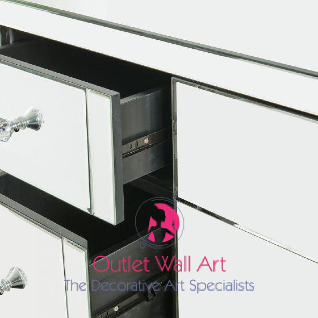 7 draw Classic Mirrored Dressing Table | Outlet Wall Art 7 draw Classic Mirrored Dressing Table | Outlet Wall Art