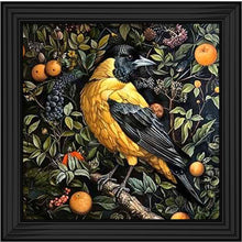ORANGE TREE BALTIMORE ORIOLE WALL ART 85cm x 85cm