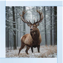 STAG IN THE WOODS WALL ART 85cm x 85cm