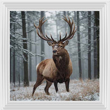 STAG IN THE WOODS WALL ART 85cm x 85cm