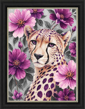 Floral Leopard Wall Art 95cm x 75cm
