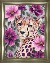 Floral Leopard Wall Art 95cm x 75cm