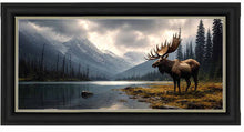 MOUNTAIN STAG WALL ART 114cm x 64cm