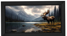 MOUNTAIN STAG WALL ART 114cm x 64cm