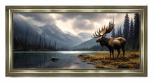MOUNTAIN STAG WALL ART 114cm x 64cm