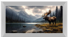 MOUNTAIN STAG WALL ART 114cm x 64cm