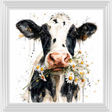 Daisy Cow Wall Art 85cm x 85cm