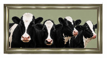 FRIESIAN COWS WALL ART 114cm x 64cm