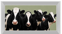 FRIESIAN COWS WALL ART 114cm x 64cm
