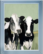 Pair of Field Cows Wall Art 95cm x 75cm
