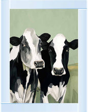 Pair of Field Cows Wall Art 95cm x 75cm