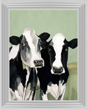 Pair of Field Cows Wall Art 95cm x 75cm