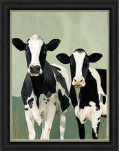 Pair of Field Cows 2 Wall Art 95cm x 75cm