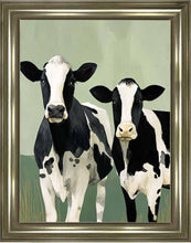 Pair of Field Cows 2 Wall Art 95cm x 75cm