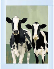Pair of Field Cows 2 Wall Art 95cm x 75cm