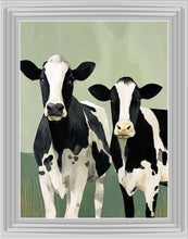 Pair of Field Cows 2 Wall Art 95cm x 75cm