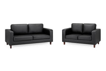 Box Sofa Black 3+2 Set - Outlet Wall Art