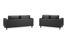 Box Sofa Black 3+2 Set - Outlet Wall Art