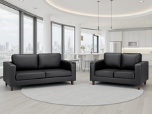 Box Sofa Black 3+2 Set - Outlet Wall Art