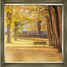 AUTUMN PARK YELLOW TREE WALL ART 85cm x 85cm
