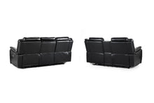 Galaxy Tech Electric Recliner Sofa Black 3+2 Set
