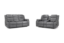 Galaxy Tech Electric Recliner Sofa Grey 3+2 Set