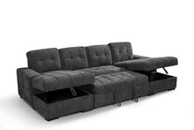 Palermo Sofabed Grey U Shape Corner