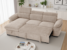 Hudson Sofabed Beige Universal Corner