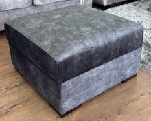 Serena Sofa Black Footstool - Outlet Wall Art