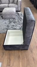 Serena Sofa Black Footstool - Outlet Wall Art