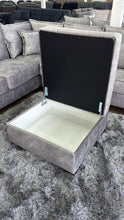 Serena Sofa Grey Footstool - Outlet Wall Art