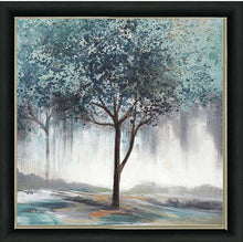 BLUE TREE WALL ART 85cm x 85cm