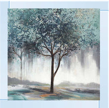 BLUE TREE WALL ART 85cm x 85cm